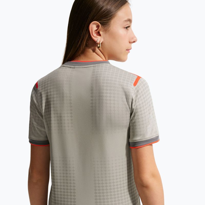 Детска футболна тениска Nike England Pre-Match pewter grey/bright crimson 8