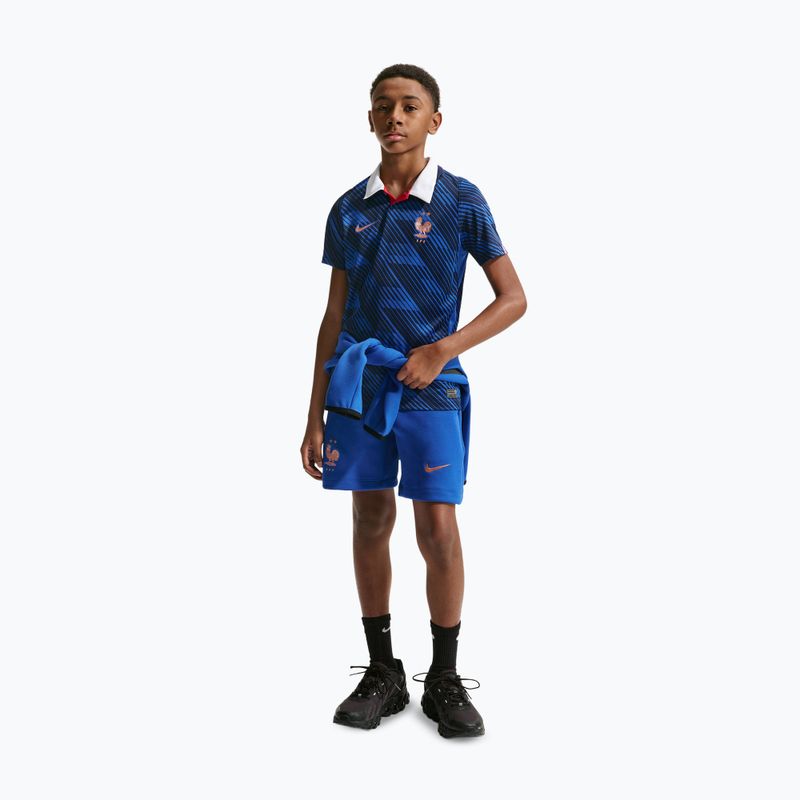 Детска футболна тениска Nike FFF 2026 Stadium Home game royal/metallic copper 5