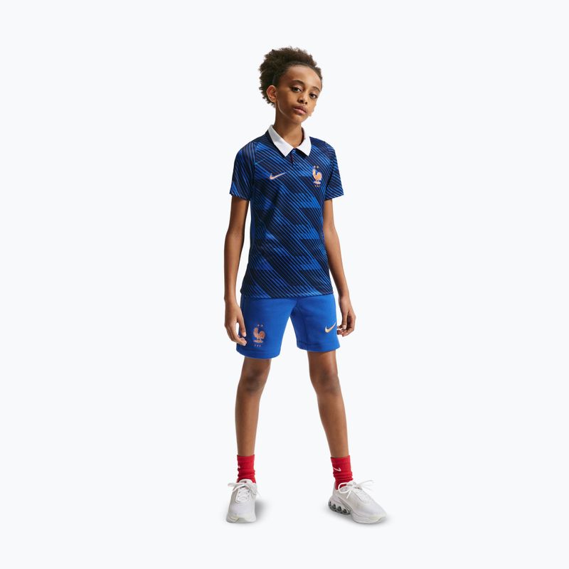 Детска футболна тениска Nike FFF 2026 Stadium Home game royal/metallic copper 6