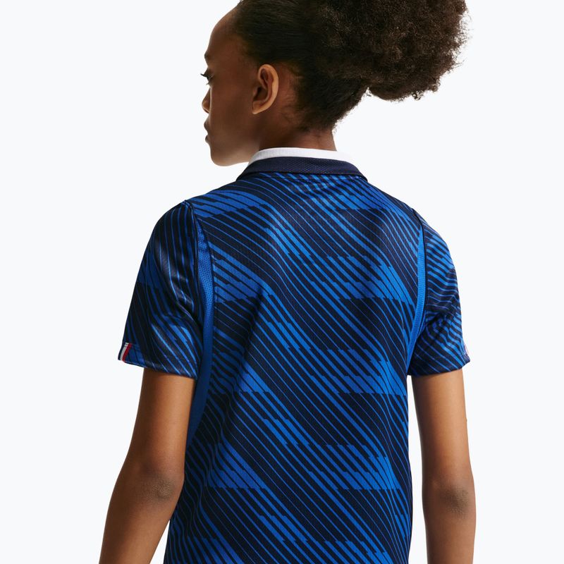 Детска футболна тениска Nike FFF 2026 Stadium Home game royal/metallic copper 9