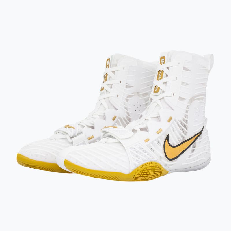 Боксови обувки Nike HyperKo 3 white/metallic gold 3