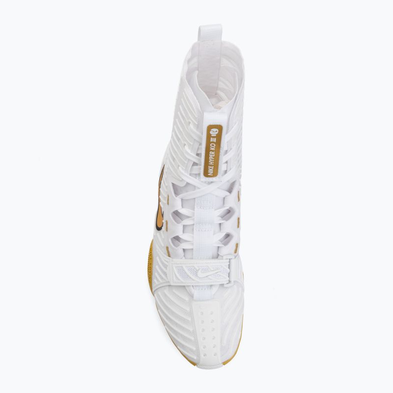 Боксови обувки Nike HyperKo 3 white/metallic gold 5