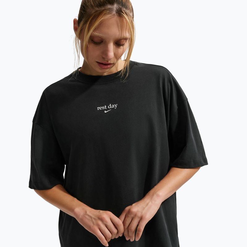 Дамска тениска Nike Dri-Fit black/white/white 4
