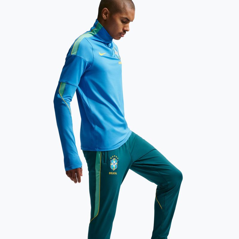 Мъжки футболни панталони Nike Brazil Strike geode teal/light mint/midwest gold 4
