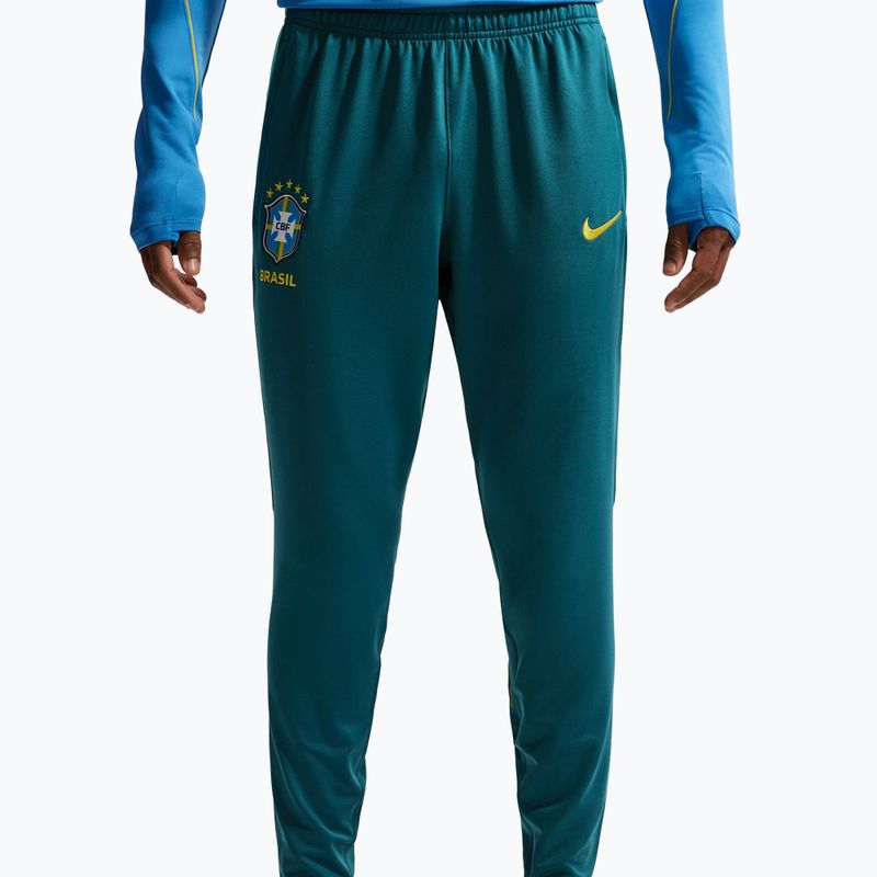 Мъжки футболни панталони Nike Brazil Strike geode teal/light mint/midwest gold 5