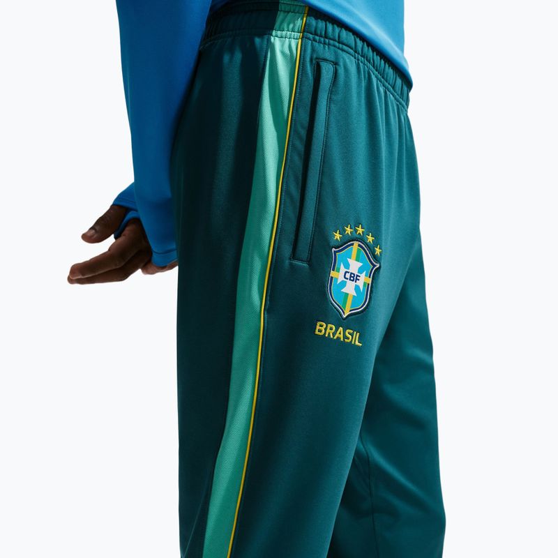 Мъжки футболни панталони Nike Brazil Strike geode teal/light mint/midwest gold 6