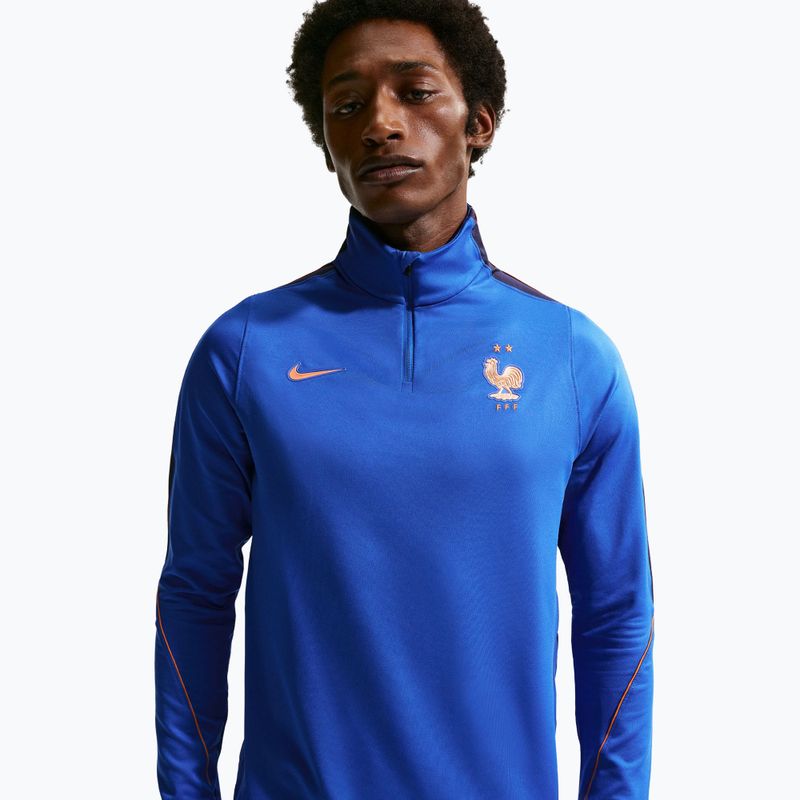 Мъжки футболен суитшърт Nike FFF Strike Dri-Fit Drill Top game royal/metallic copper 4