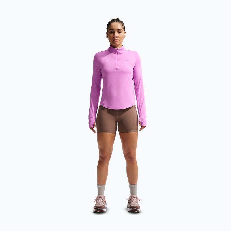 Дамски суитшърт за бягане Nike Swift Dri-FIT UV 1/4-Zip light magenta 2