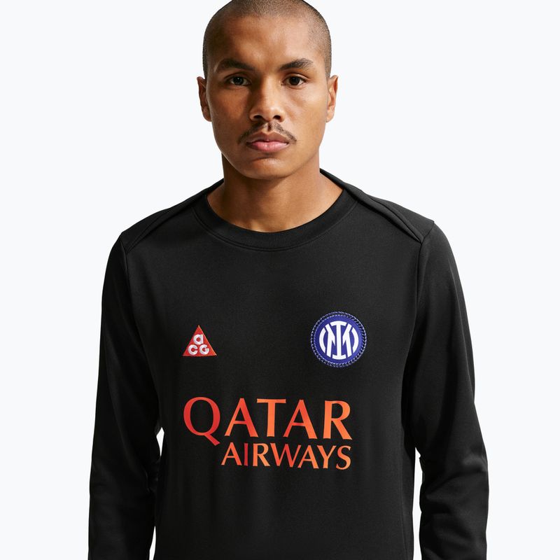 Мъжка футболна блуза с дълъг ръкав Nike Inter Milan Academy Pro Warm SE black/safety orange 4