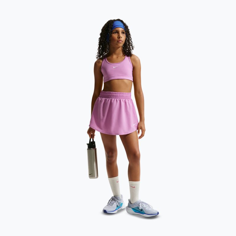 Детски спортен сутиен Nike Swoosh light magenta/white 2