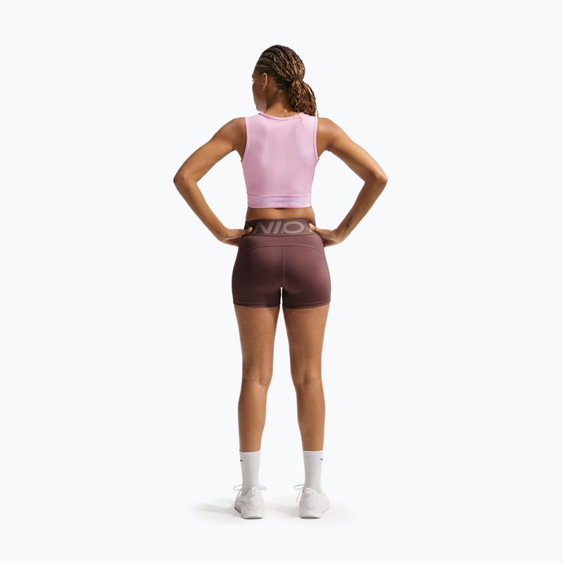 Дамски тренировъчен топ Nike Pro Dri-Fit pink foam/white 2