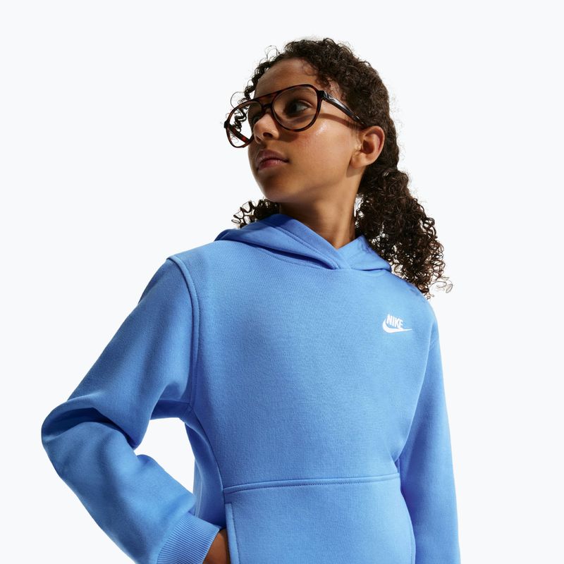 Детски суитшърт Nike Sportswear Club Fleece university blue/white 6