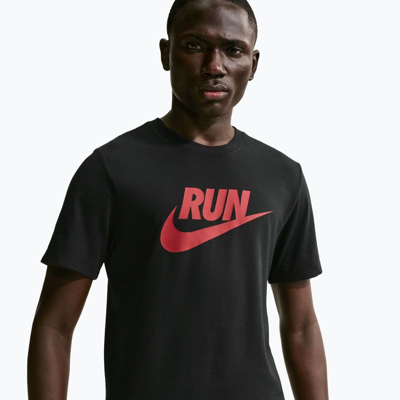 Мъжка тениска Nike Dri-Fit Running black/team crimson 4