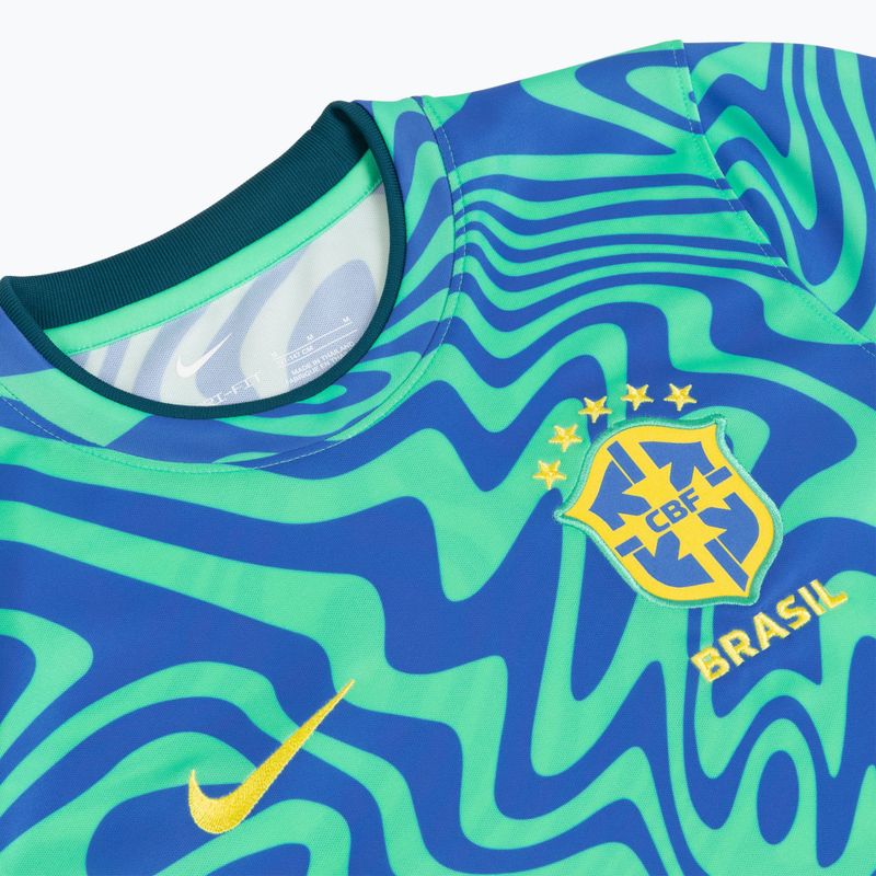 Детска футболна тениска Nike Brazil Pre-Match 3
