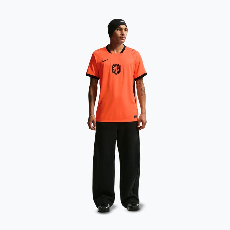 Мъжка футболна фланелка Nike Netherlands 2026 Stadium Home hyper crimson/black 2
