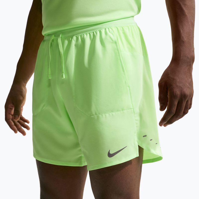 Мъжки шорти за бягане Nike Stride Dri-Fit 2in1 7“ lime blast