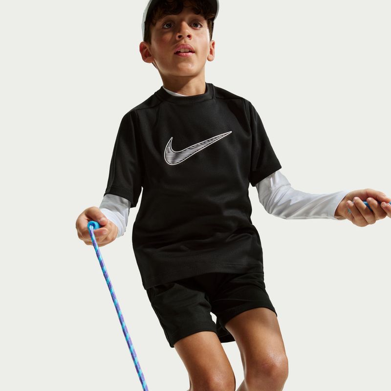 Детска тениска Nike Multi Dri-Fit black/white 6