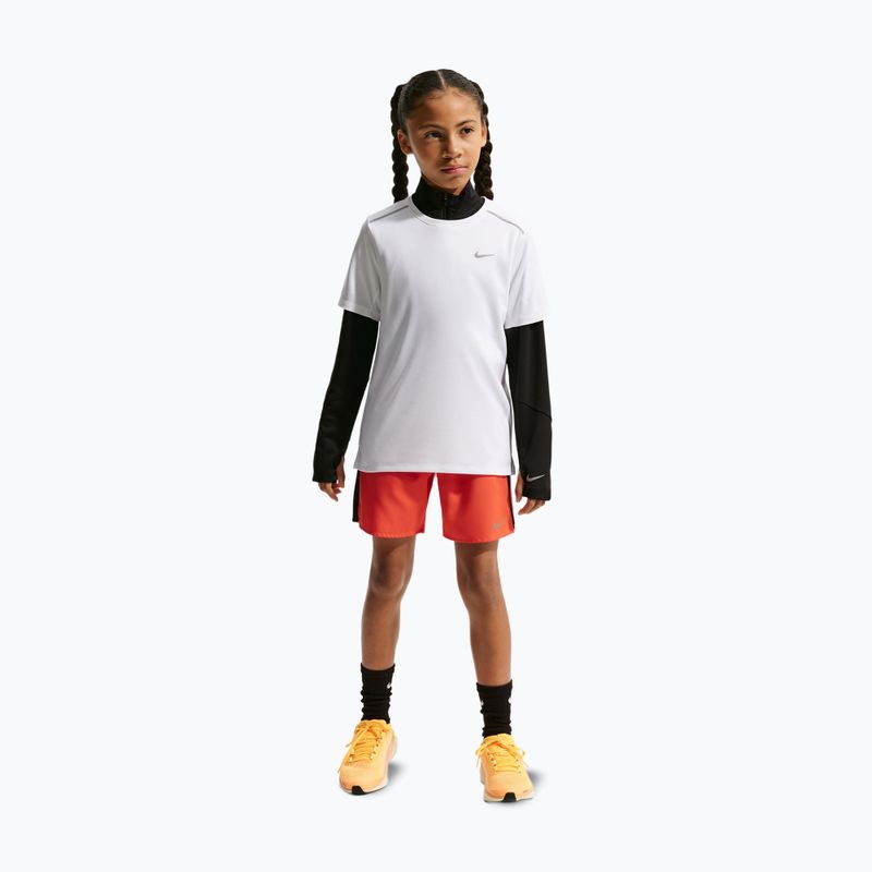 Детска тениска Nike Miler white/white 2