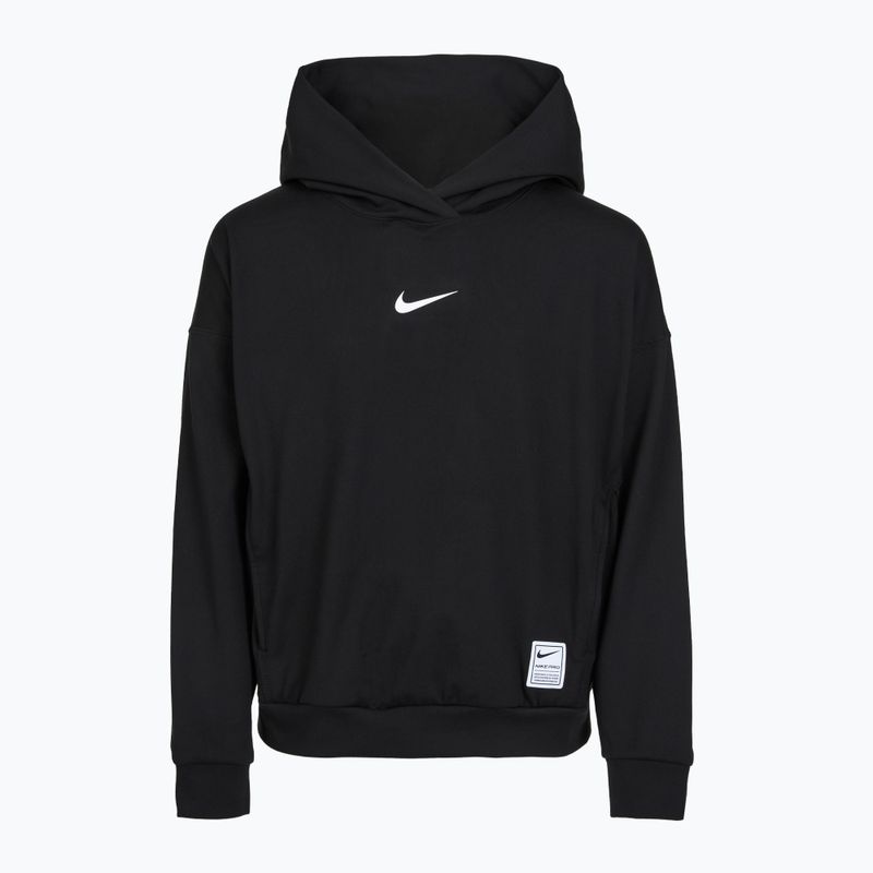Детски суитшърт Nike Pro Dri-Fit Pullover Hoodie black/white 8