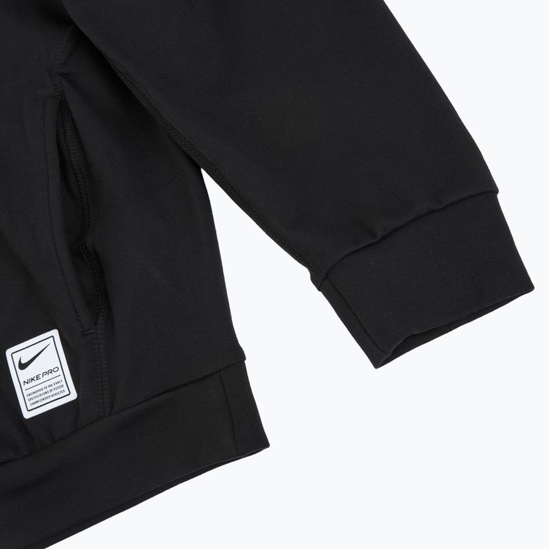 Детски суитшърт Nike Pro Dri-Fit Pullover Hoodie black/white 11