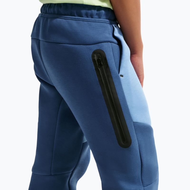 Детски панталони Nike Sportswear Tech Fleece mystic navy/work blue/black/black 5