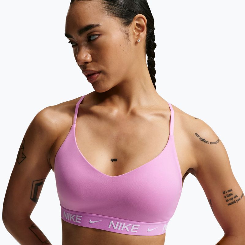 Спортен сутиен Nike Dri-Fit Indy Light Support light magenta/light magenta/white 4