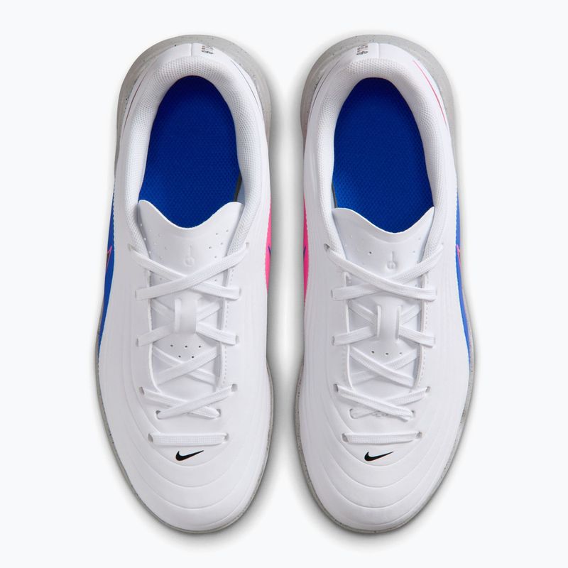 Детски футболни обувки Nike Tiempo Maestro Club Jr IC white/racer blue/pink blast/black 6