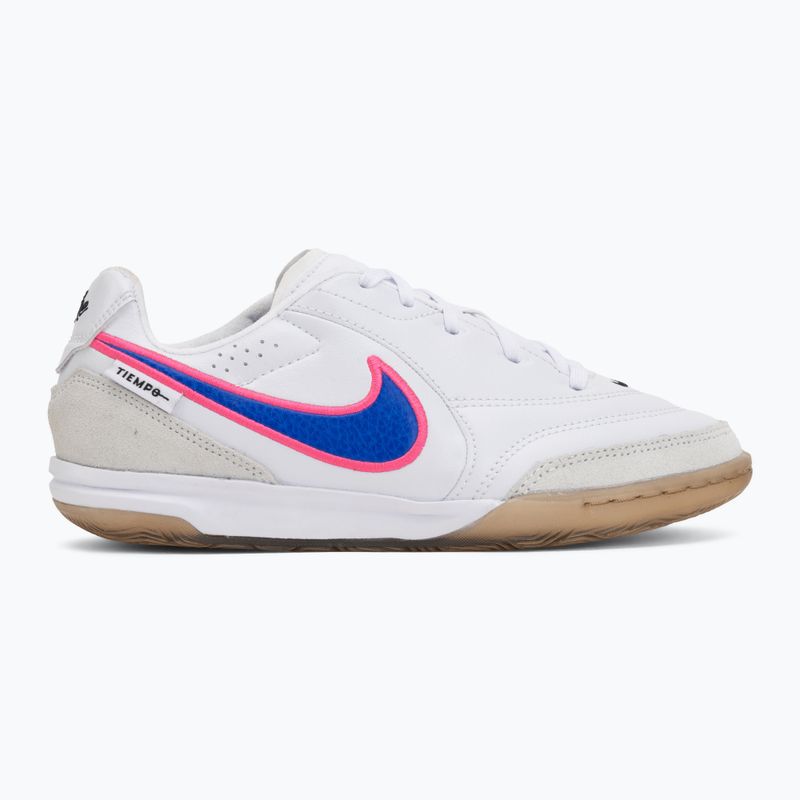 Детски футболни обувки Nike Tiempo Streetgato Jr white/pink blast/racer blue 2