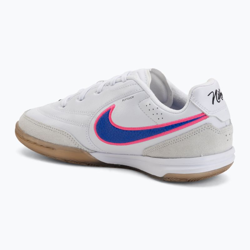 Детски футболни обувки Nike Tiempo Streetgato Jr white/pink blast/racer blue 3