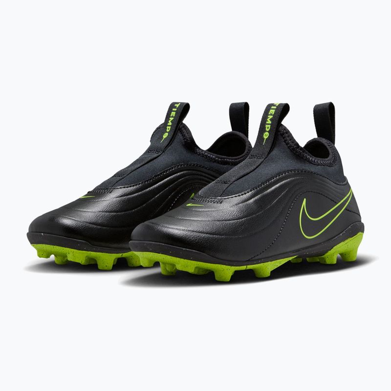 Детски футболни обувки Nike Tiempo Maestro Flex Jr FG/MG PS black/volt/black 3