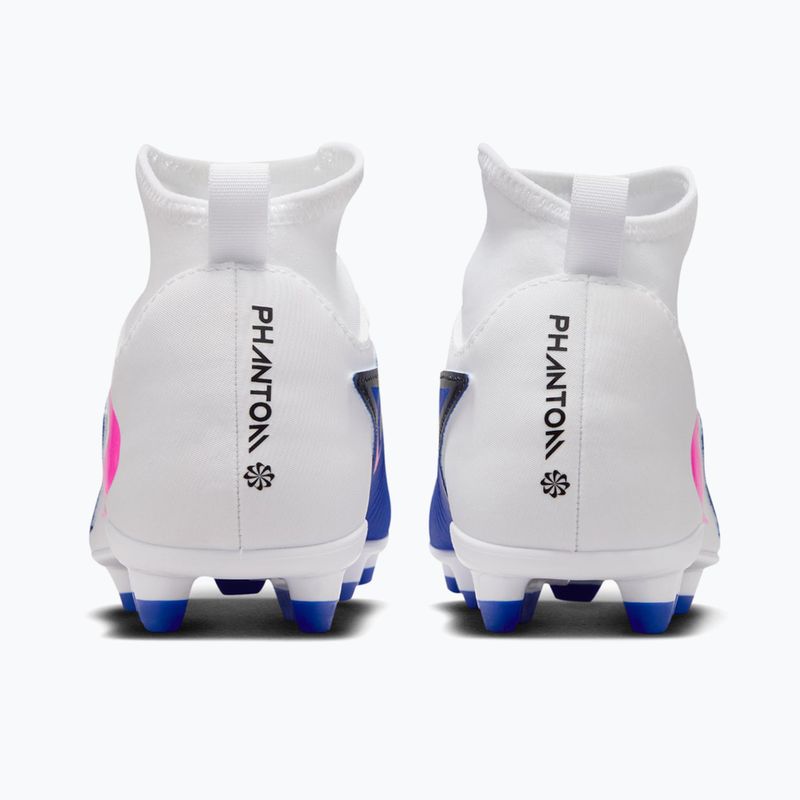 Детски футболни обувки Nike Phantom 6 High Club FG/MG racer blue/white/pink blast 11