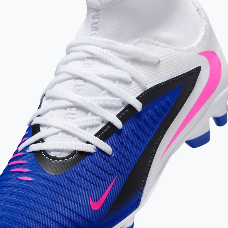 Детски футболни обувки Nike Phantom 6 High Club FG/MG racer blue/white/pink blast 14