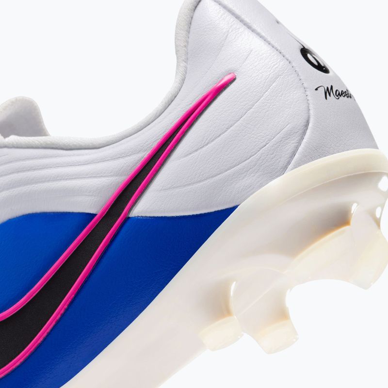 Детски футболни обувки Nike Tiempo Maestro Academy Jr FG/MG white/racer blue/pink blast/black 9