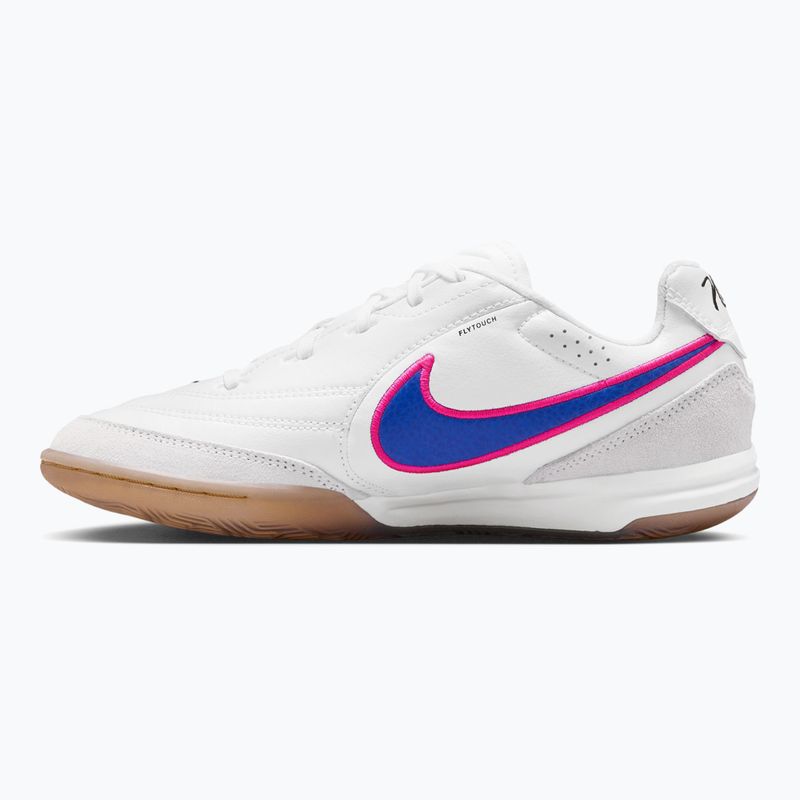 Детски футболни обувки Nike Tiempo Streetgato Jr white/pink blast/racer blue 2