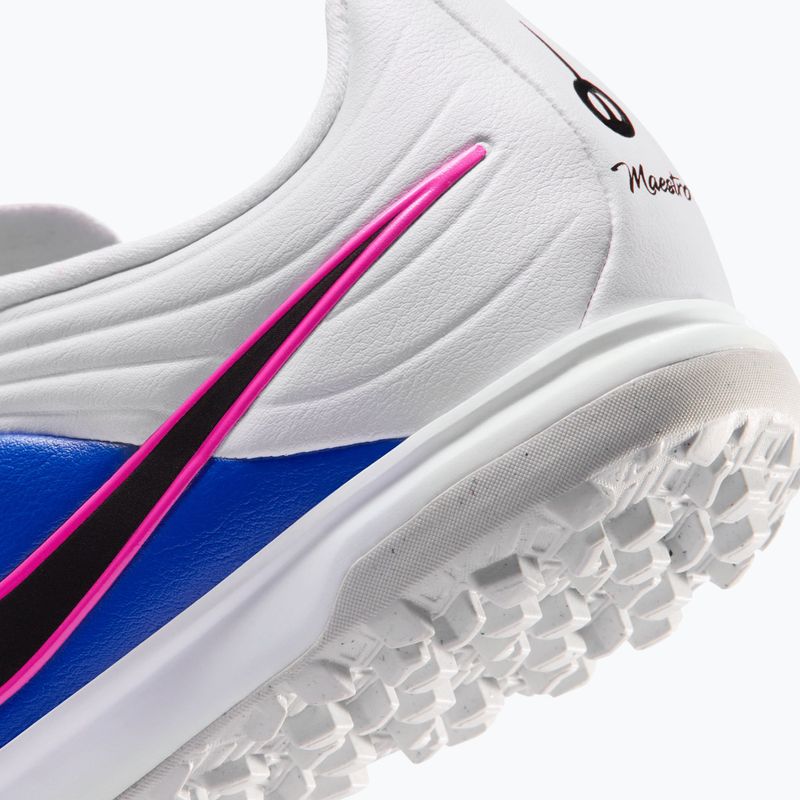 Детски футболни обувки Nike Tiempo Maestro Academy Jr TF white/racer blue/pink blast/black 9
