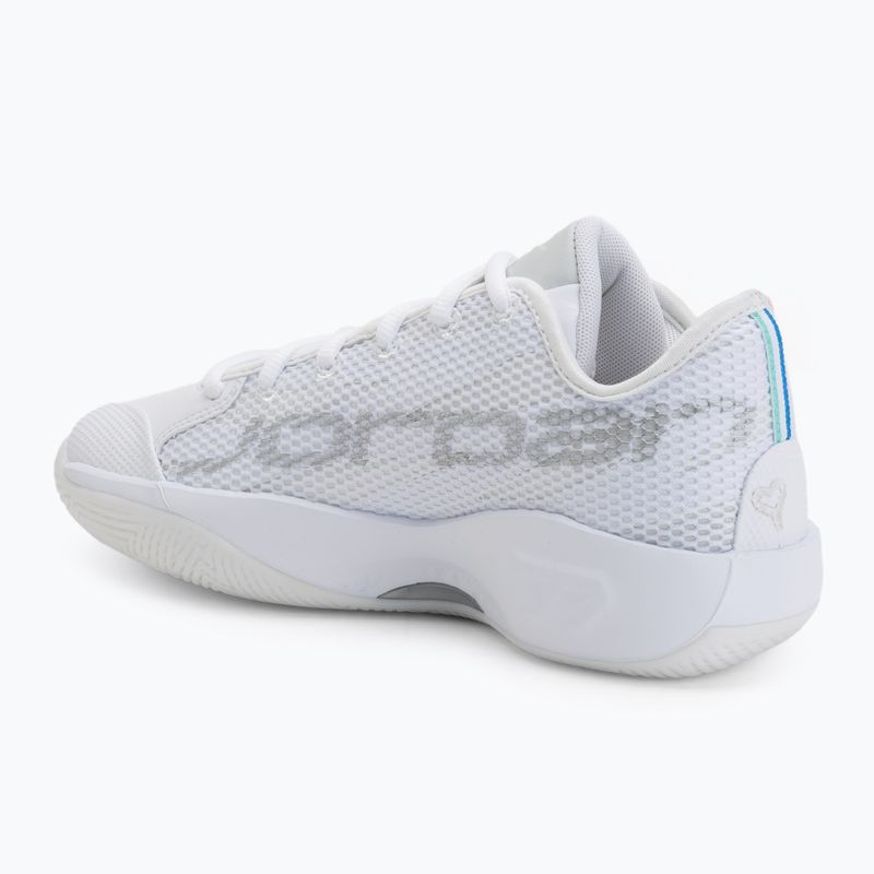 Мъжки обувки за баскетбол Jordan Luka 77 white/metallic silver/photon dust 3