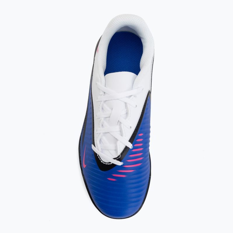 Детски футболни обувки Nike Jr. Phantom 6 Low Club TF racer blue/white/pink blast 5