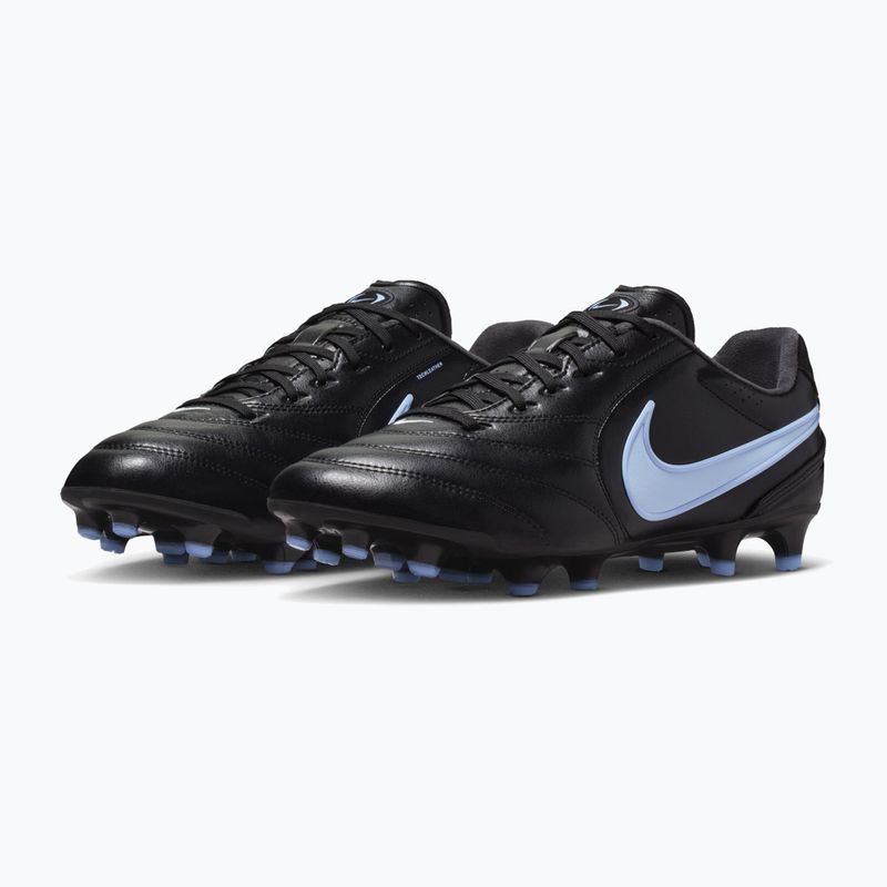 Мъжки футболни обувки Nike Tiempo Ligera Pro FG black/ice blue/obsidian 10