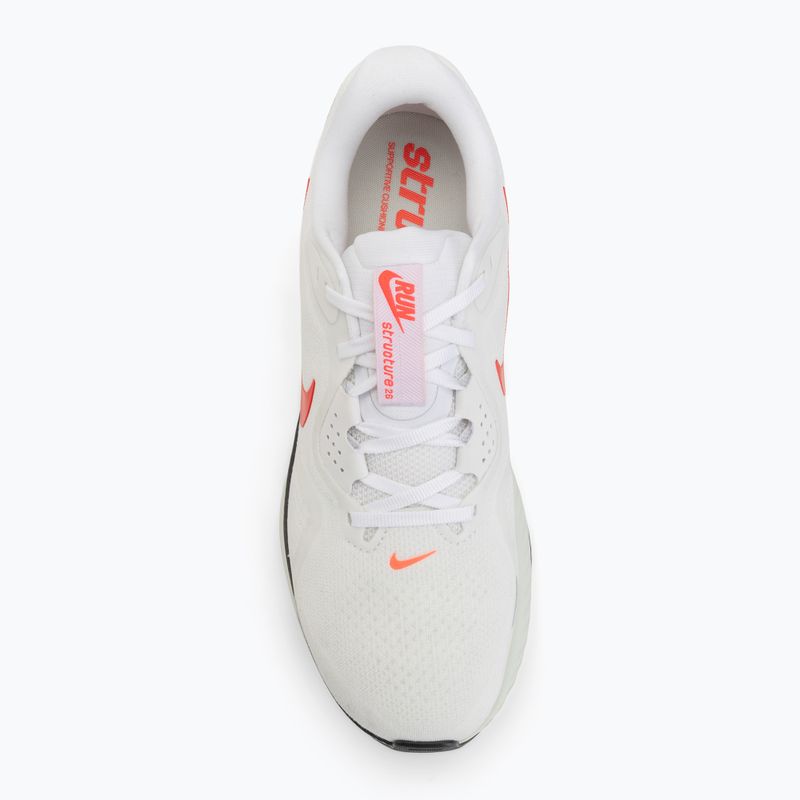 Мъжки обувки за бягане Nike Structure 26 white/medium ash/bright crimson 5