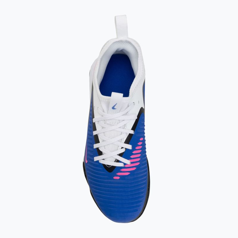 Детски футболни обувки Nike Jr. Phantom 6 Low Academy TF race blue/white/pink blast 5