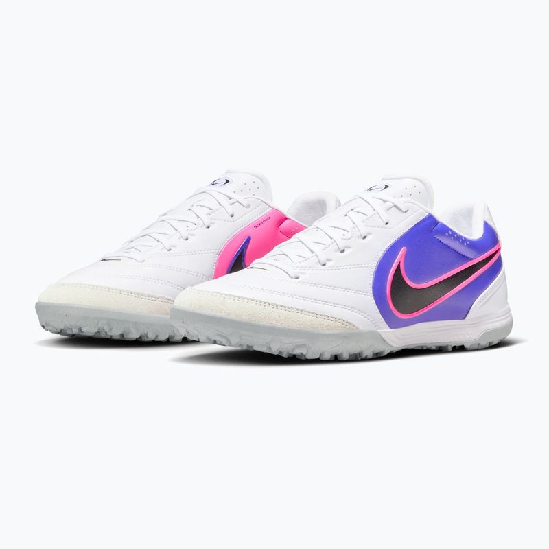 Мъжки футболни обувки Nike Tiempo Ligera Pro TF white/racer blue/pink blast/black 10