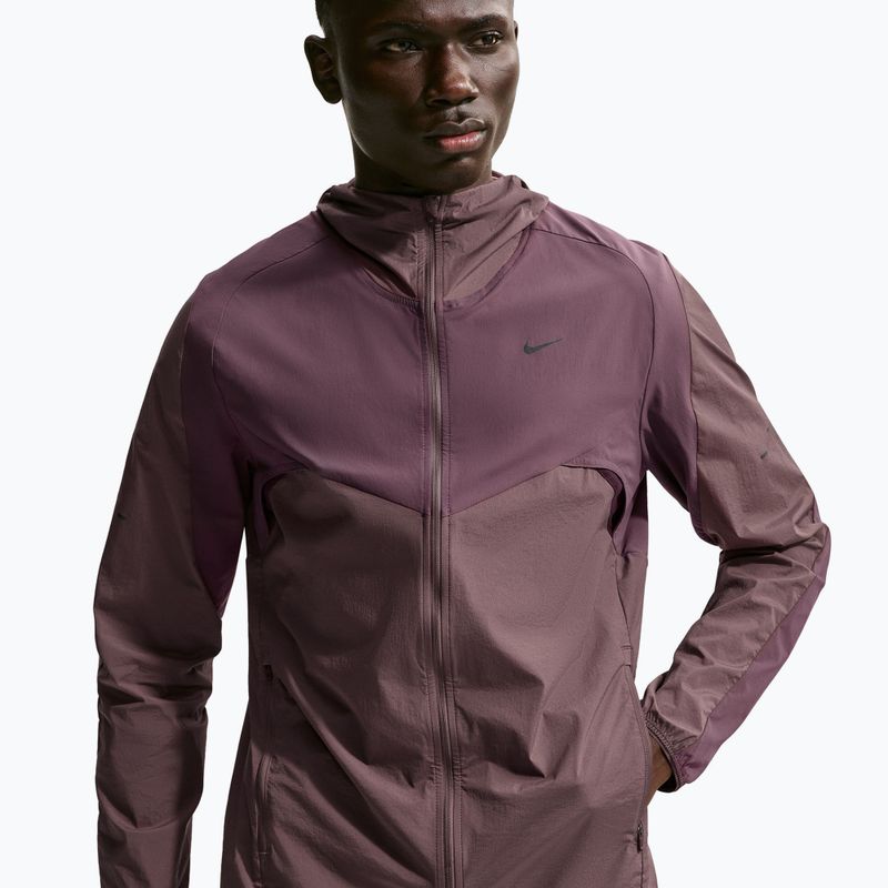 Мъжко яке за бягане Nike Stride Dri-Fit dark wine/tattoo/burgundy crush 4