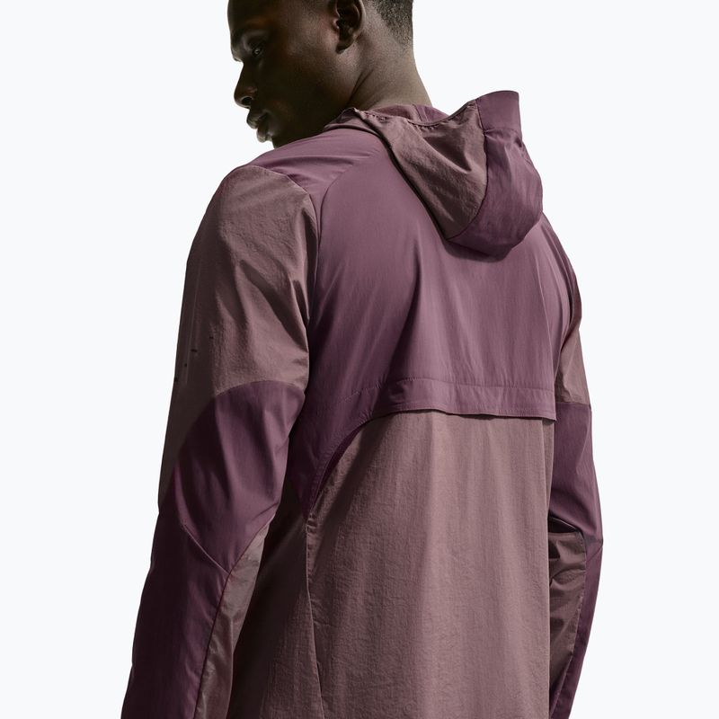 Мъжко яке за бягане Nike Stride Dri-Fit dark wine/tattoo/burgundy crush 5