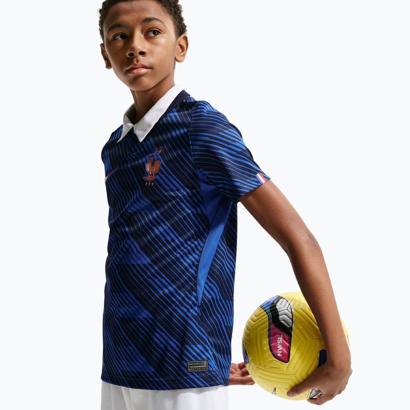 Детски футболни шорти Nike FFF 2026 Stadium Home white/metallic copper 5