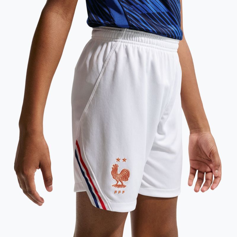 Детски футболни шорти Nike FFF 2026 Stadium Home white/metallic copper 7
