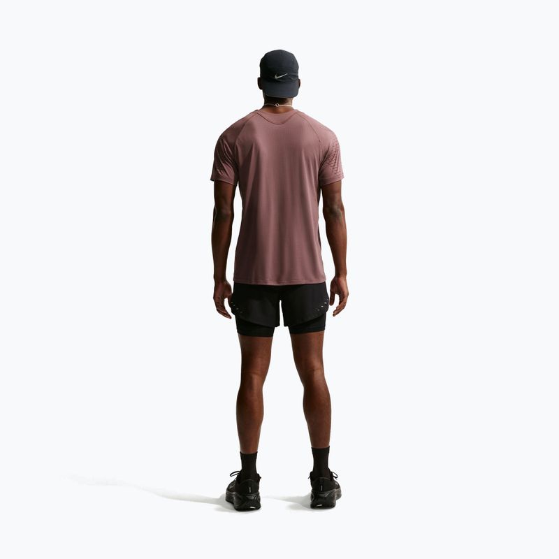 Мъжка тениска за бягане Nike Stride Dri-Fit ADV tattoo/burgundy crush 4