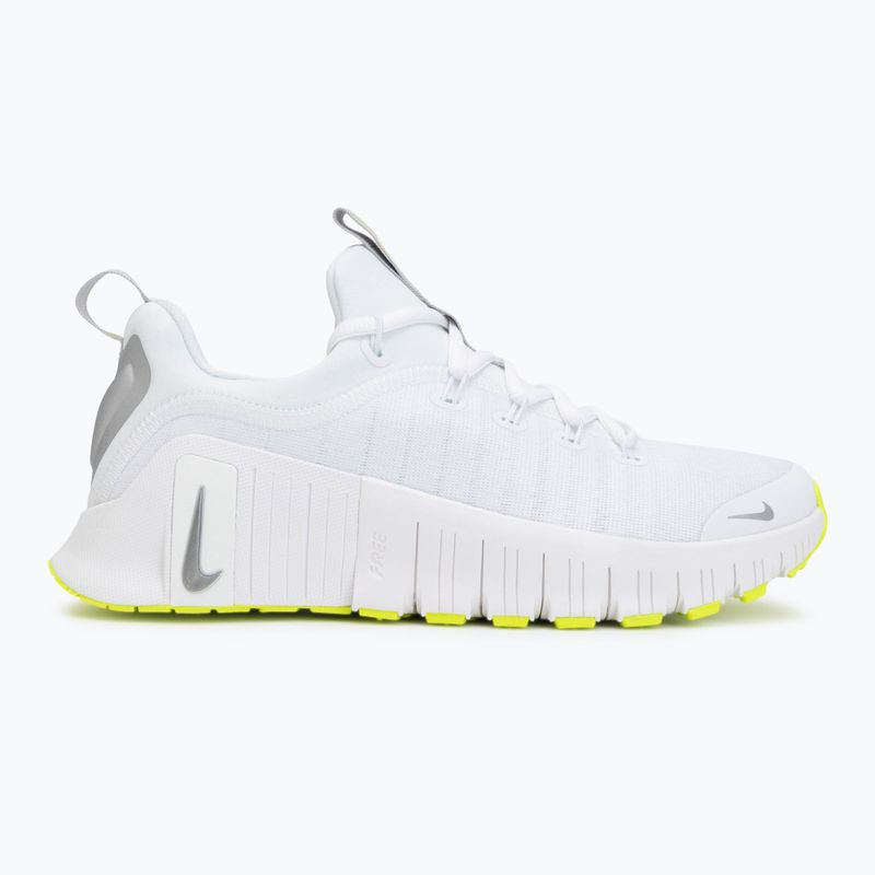 Дамски обувки за тренировка Nike Free Metcon 6 white/volt/metallic silver 2