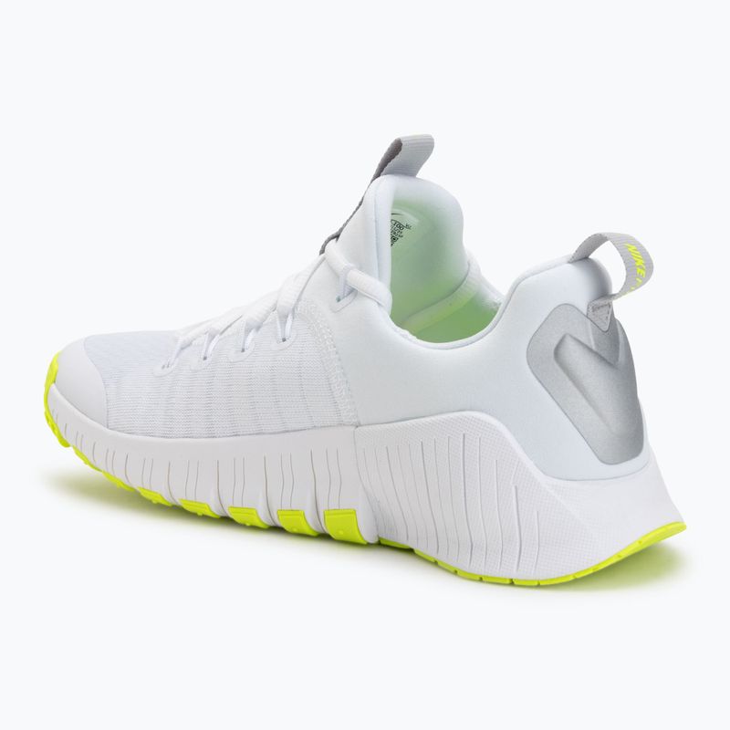 Дамски обувки за тренировка Nike Free Metcon 6 white/volt/metallic silver 3