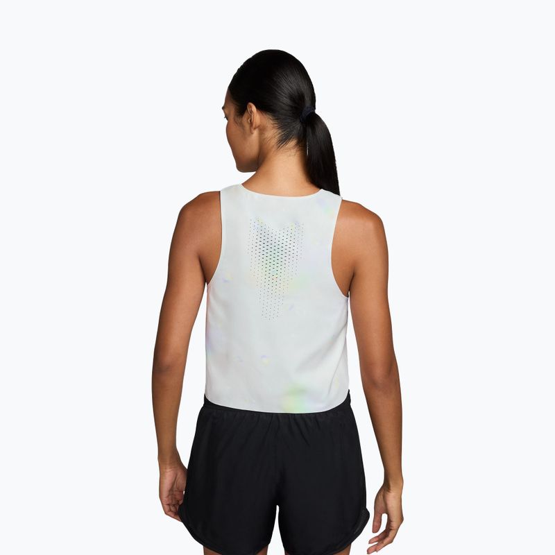 Дамска тениска за бягане Nike AeroSwift Dri-Fit ADV Cropped Tank Top off white/black 2
