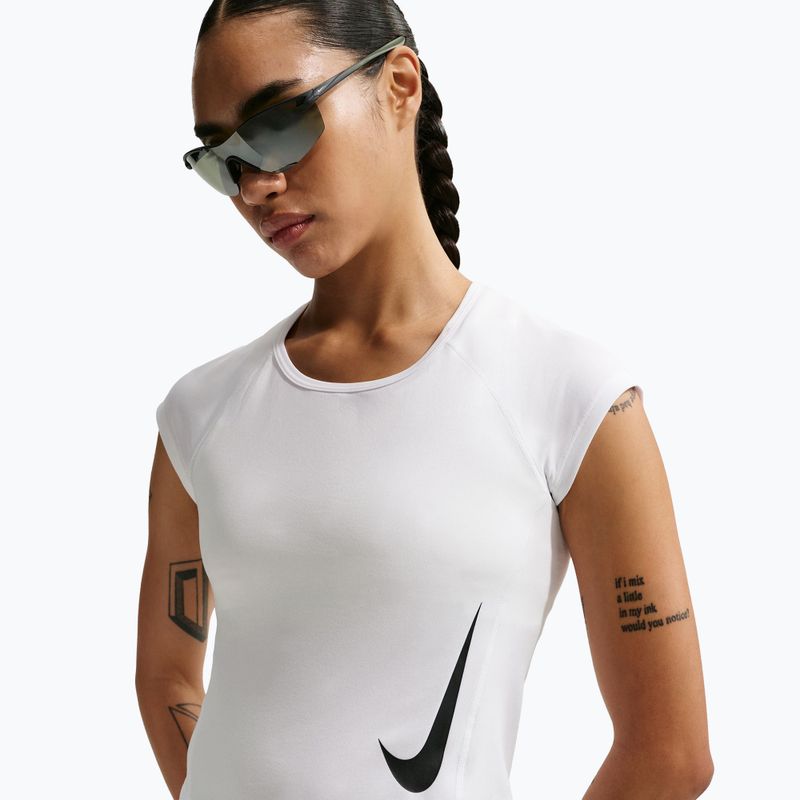 Дамска тениска за бягане Nike Swoosh Run Dri-Fit white/photon dust/black 2